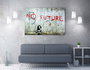 Wallity Lienzo Decorativo Banksy WY10 (50 x 70 cm)